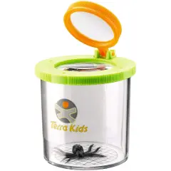 HABA Terra Kids Beaker Magnifier Clear Bug Catcher with two Magnifying Glasses for Children's Nature Exploration