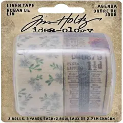Idea-Ology Linen Tape 1"X3yd 2/Pkg-Agenda