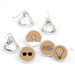 Big Dot of Happiness Bright Future - Graduation Round Candy Sticker Favors - Labels Fits Chocolate Candy (1 sheet of 108)