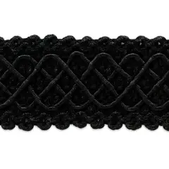 10 yards of Jolie Lattice Braid Trim | 10 yard cut Black