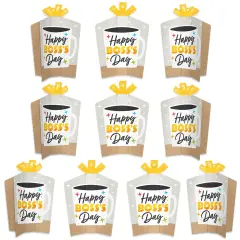 Big Dot of Happiness Happy Boss&rsquo;s Day - Table Decorations - Best Boss Ever Fold and Flare Centerpieces - 10 Count