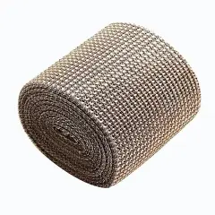 4.5" x 10 yards Antique Gold DIAMOND ROLL DIY Crafts