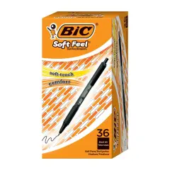 BIC Soft Feel Retractable Ballpoint Pen, Medium Point (1.0mm)