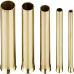 5 Pack Longer Pine Needle Coiling Tool, Gauge for Basket Making, Copper Pine Needle Gauge Guide for Basket Making Weaving(Copper) Brass