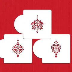 Gem Pendant Cake Stencil Set | C567 by Designer Stencils | Stencils for Royal Icing, Airbrush, Dusting Powder |