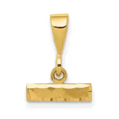 14K Gold Small Top Charm Pendant Jewelry FindingKing