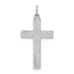 Sterling Silver Cross Charm Jewerly 30mm x 15mm