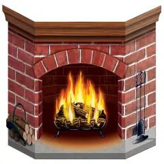 Brick Fireplace Stand-Up (Pack of 6)