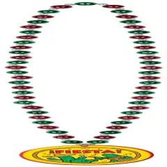 Beads w/Fiesta! Medallion (Pack of 12)