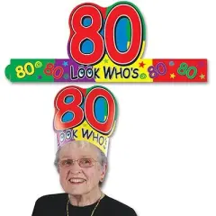 Look Who's80Headband (Pack of 24)