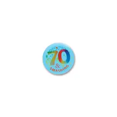 70 & Smashing Satin Button (Pack of 6)