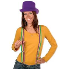 Mardi Gras Suspenders (Pack of 12)