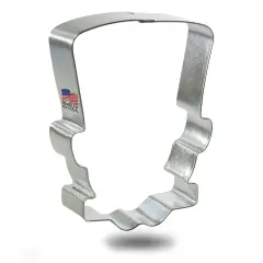 Monster Head Cookie Cutter 3.75 in B1581, CookieCutter.com, Tin Plated Steel, Handmade in the USA