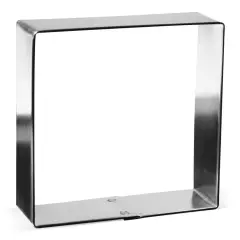 Square Cookie Cutter 3 in B0709, CookieCutter.com, Tin Plated Steel, Handmade in the USA