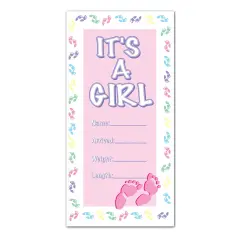 It's A Girl Door Cover (Pack of 12)