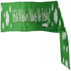 Irish Whiskey Makes Me Frisky! Satn Sash (Pack of 6)