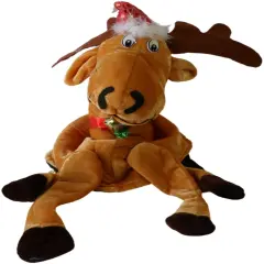 Plush Christmas Moose Hat (Pack of 6)
