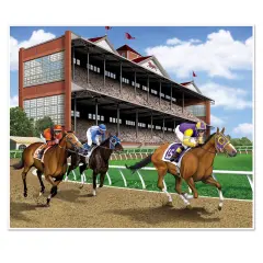 Horse Racing Insta-Mural Photo Op, (Pack Of 6)