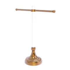 Pacific Grove Collection Free Standing Guest Towel Stand With Dotted Accents - Brushed Bronze