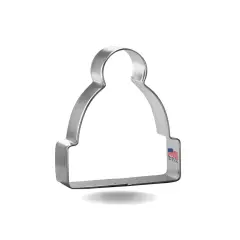 Beanie Hat / Stocking Cap 3.5 in, CookieCutter.com, Tin Plated Steel, Handmade in the USA