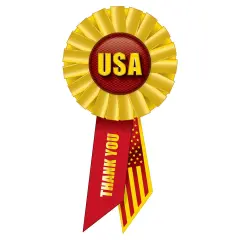 USA Rosette, (Pack of 6)