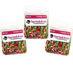 uttons Galore Colorful Polymer Clay Embellishments for Craft Scrapbooks Cardmaking (Yuletide Fun, 1,800 Pieces - 36 Grams)