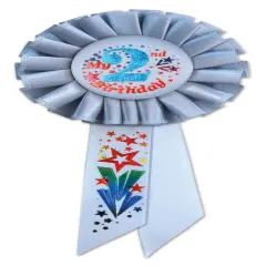 My 2nd Birthday Rosette (Pack of 6)