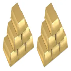 Foil Gold Bar Favor Boxes (Pack of 12)
