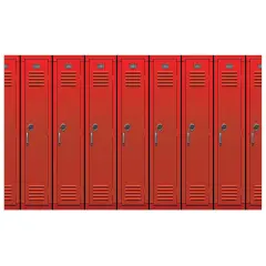 Lockers Backdrop, (Pack Of 6)
