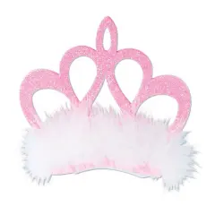 Pink Crown Hair Clip (Pack of 12)