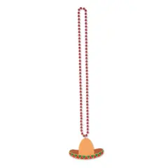 Beads w/Sombrero Medallion, (Pack of 12)