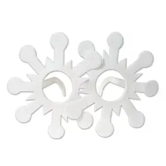 Glittered Snowflake Glasses (Pack of 12)