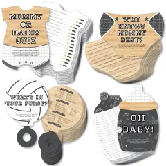 Big Dot of Happiness Bump, Set, Spike - Volleyball - 4 Baby Shower Games - 10 Cards Each - Gamerific Bundle