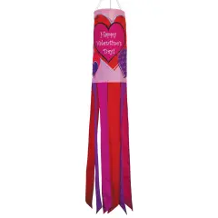In the Breeze 5068 Valentine's Day 40 Inch Windsock - Outdoor Holiday Windsock