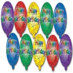 Mini Happy Birthday Cutouts (Pack of 24)