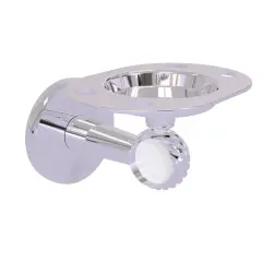 Clearview Collection Tumbler And Toothbrush Holder With Twisted Accents - Polished Chrome