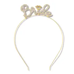 Rhinestone Bride Headband, (Pack of 12)