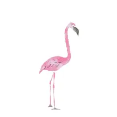 Small Flamingo Wall Stencil | 3065 by Designer Stencils | Animal & Nature Stencils | Reusable Art Craft Stencils for Painting on Walls, Canvas, Wood | Reusable Plastic Paint Stencil for Home Makeover | Easy to Use & Clean Art Stencil