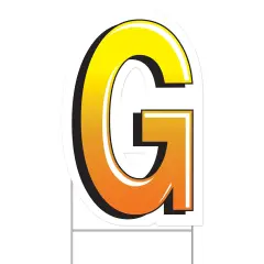 PlasticGYard Sign, (Pack Of 3)