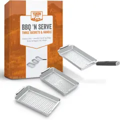 Yukon Glory Grill 'N Serve Three Basket Set
