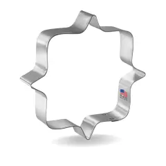 Square Plaque Cookie Cutter 4.75 in, CookieCutter.com, Tin Plated Steel, Handmade in the USA