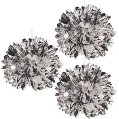 Metallic Fluff Balls, (Pack of 12)
