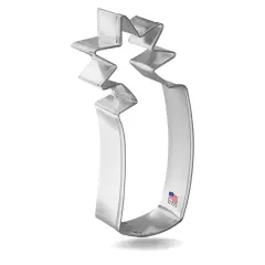 Fire Cracker Cookie Cutter 4", CookieCutter.com, Tin Plated Steel, Handmade in the USA