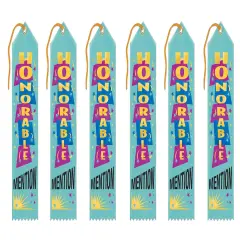 Honorable Mention Award Ribbon (Pack of 6)