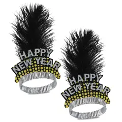 Silver & Gold Cheers To The NY Tiara, (Pack of 50)