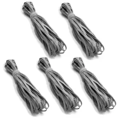 50 Yards of 1/4" Ultra Soft Knit Elastic Band Gray