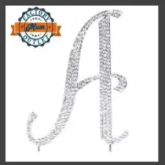4&Prime; Silver Rhinestone & Metal Letter Silver - A