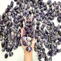 Tumbled Dark Amethyst Crystals From South Africa
