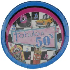 Fabulous 50's Plates (Pack of 12)