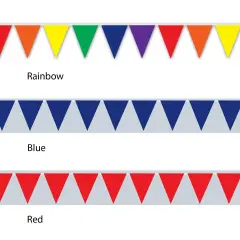 Black Pennant Banner (Pack of 12)